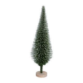 Green/White Conifer Bristle Tree 50cm