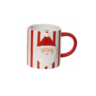 Santa Claus Striped Mug