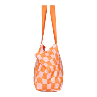 Foldaway Tote Bags Groovy Check