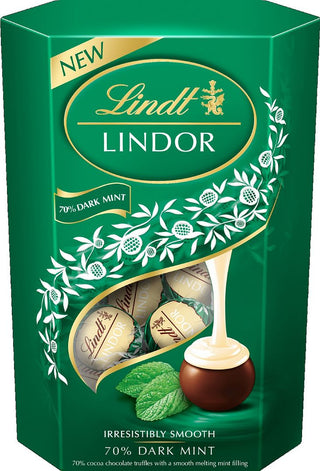 Lindor Dark Mint Cornet 200g