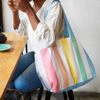 Foldaway Tote Bag Unicorn Waves