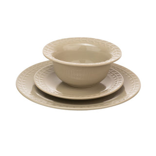 Artisan Street Leaf 12Pc Dinner Set Stone