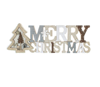 Grey & White Wooden Merry Christmas Sign