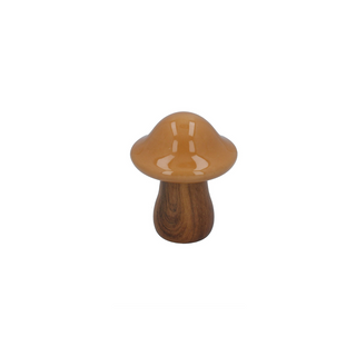 Bell Mushroom Ceramic Ornament Ochre