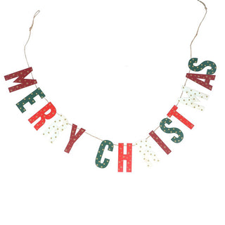Wood 'Merry Christmas' Garland