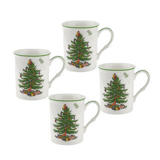 Christmas Tree 12oz Mug S/4