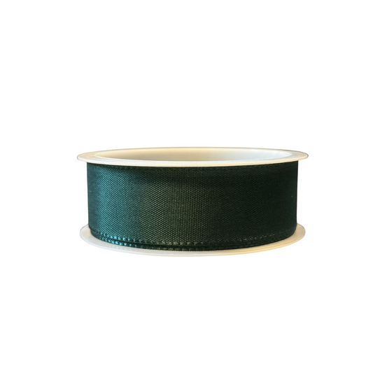 Pine Green Matte Satin Ribbon 2m