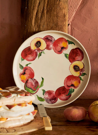 Peaches Flat Serving Plate