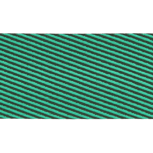 Green Diagonal Woven Ribbon