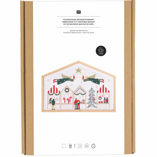 Christmas Market Embroidery Kit