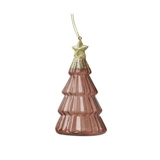 Rose Pink Transparent Christmas Tree Decoration