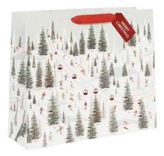 Christmas On The Piste Landscape Shopper Bag