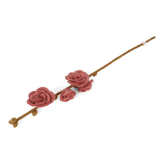 Felt Branch with Rouge Roses