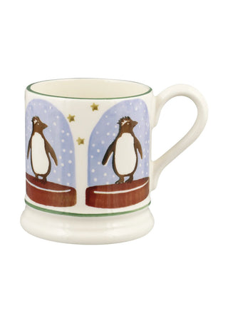 Penguin Snow Globe 1/2 Pint Mug