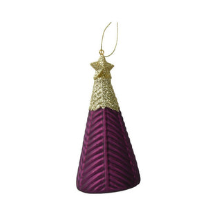 Purple Matt Christmas Tree Decoration