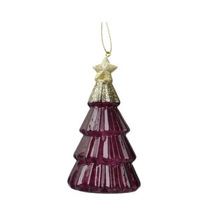 Purple Transparent Christmas Tree Decoration