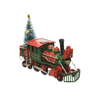 Green Christmas Train Ornament