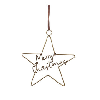 Merry Christmas Star Decoration