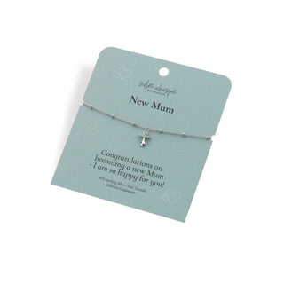 Silver Whisper  Mum Bracelet