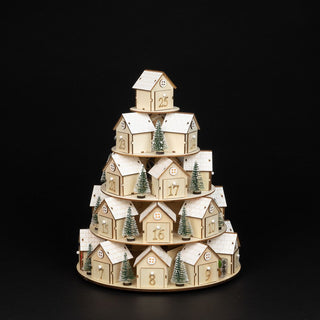 Wooden House Advent Calendar