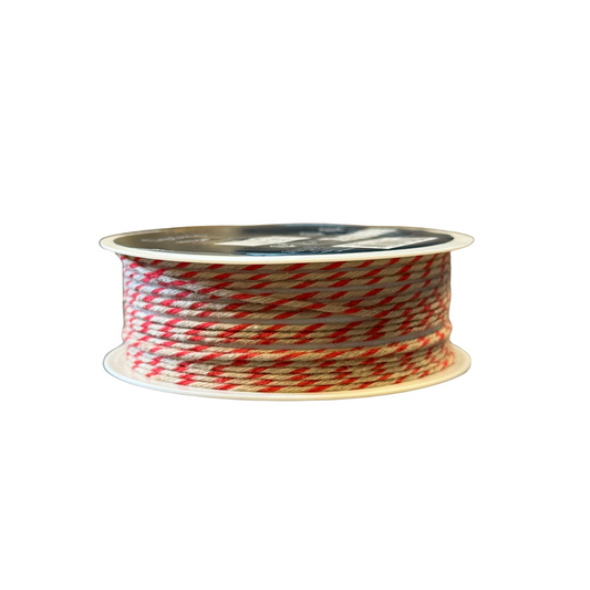 Red & Natural Twisted Twine 4m