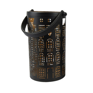 Black Gold House Cut Out Large Lantern