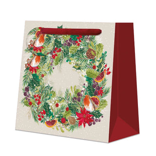 Evergreen Wreath Medium Gift Bag