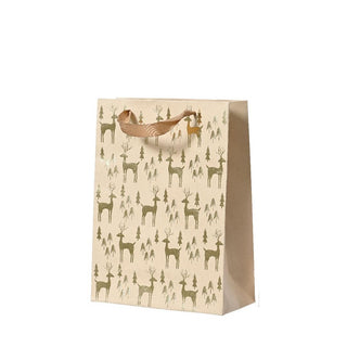 Craft with Deer Gold Foil Gift Bag Large