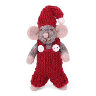 Grey Mouse with Red Pants