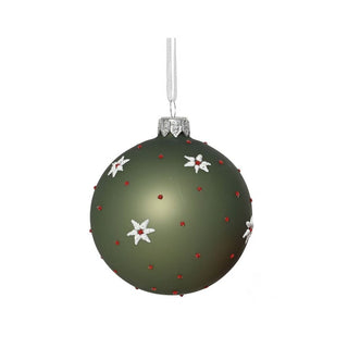 Rosemary Green with Flowers & Spots Bauble