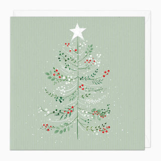 Leafy Berry Tree Christmas Card