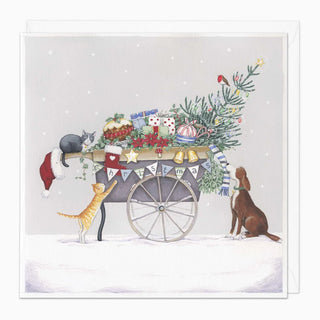 Trolly Of Treats Christmas Card