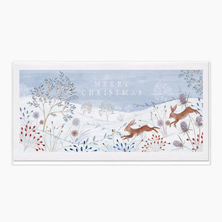Snowy Hare Christmas Card