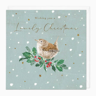 Wren & Berries Christmas Card