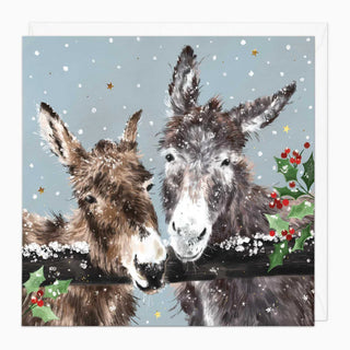 Donkey Friends Christmas Card