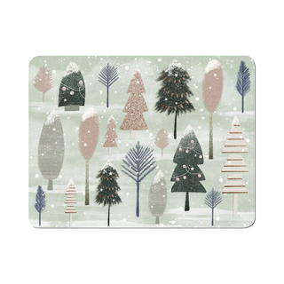Denby Christmas Forest Sage Set Of 6 Placemats