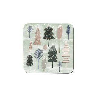 Denby Christmas Forest Sage Set Of 6 Coasters