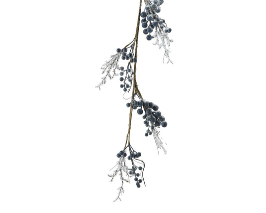 Frosted Blue Berry Garland 1.3m