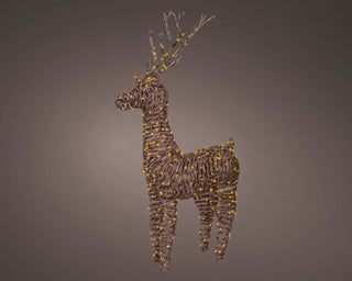 Micro LED Wicker Reindeer 104cm