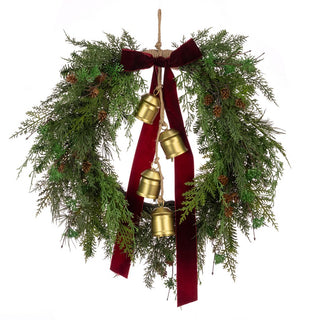 Belmesthorpe Wreath with Bow & Bells
