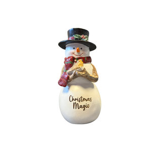 Christmas Magic Snowman with Top Hat Decoration