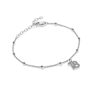 Silver Whisper 18th Bracelet