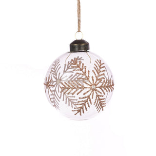 Glass Della Bauble 8cm