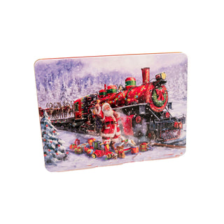 Santa Train with Toys Tin