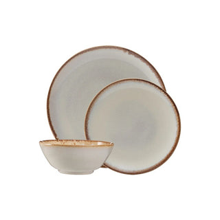 Reactive Cream 12 Piece Dinnerset