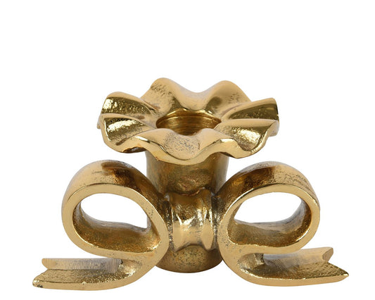 Gold Bow Detail Candleholder
