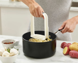 Easy-Mash Potato Masher White