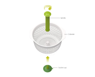 Spindola In-Sink Salad Spinning Colander