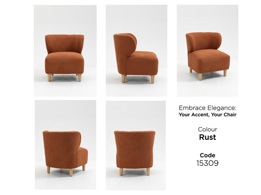 Josie Accent Chair Rust