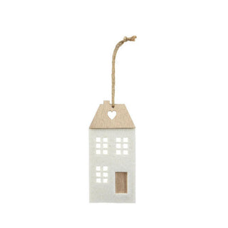 Winter House White Felt Hanging Decoration